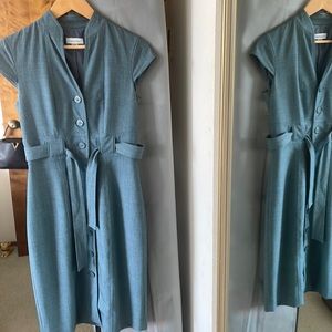 Jean dress , buttons down